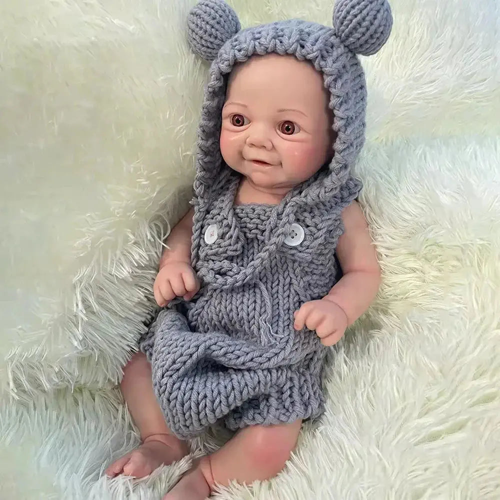 Image of Reborn Baby Dolls Platinum Silicone Soft Lifelike Preemy 43Cm Full