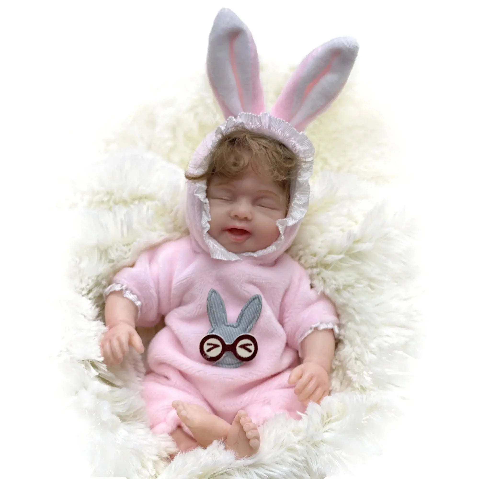 Image of Reborn Baby Dolls 6Inch Mini Palm Full Solid Silicone Bebe Reborn