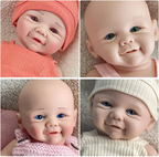 Image of Reborn Baby Dolls 17-Inch Full Solid Platinum Silicone Reborn Baby