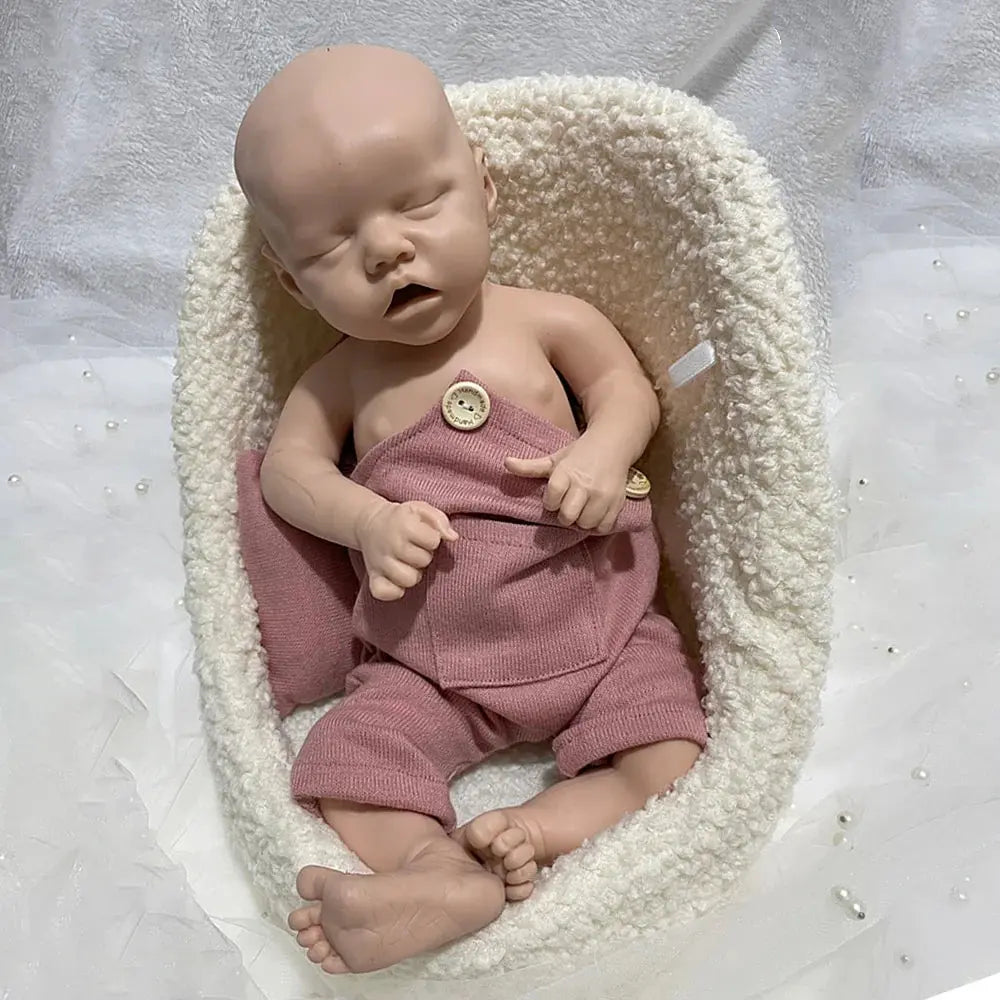 Image of Reborn Baby Dolls 18" 100% Full Silicone Newborn Doll Soft Reborn