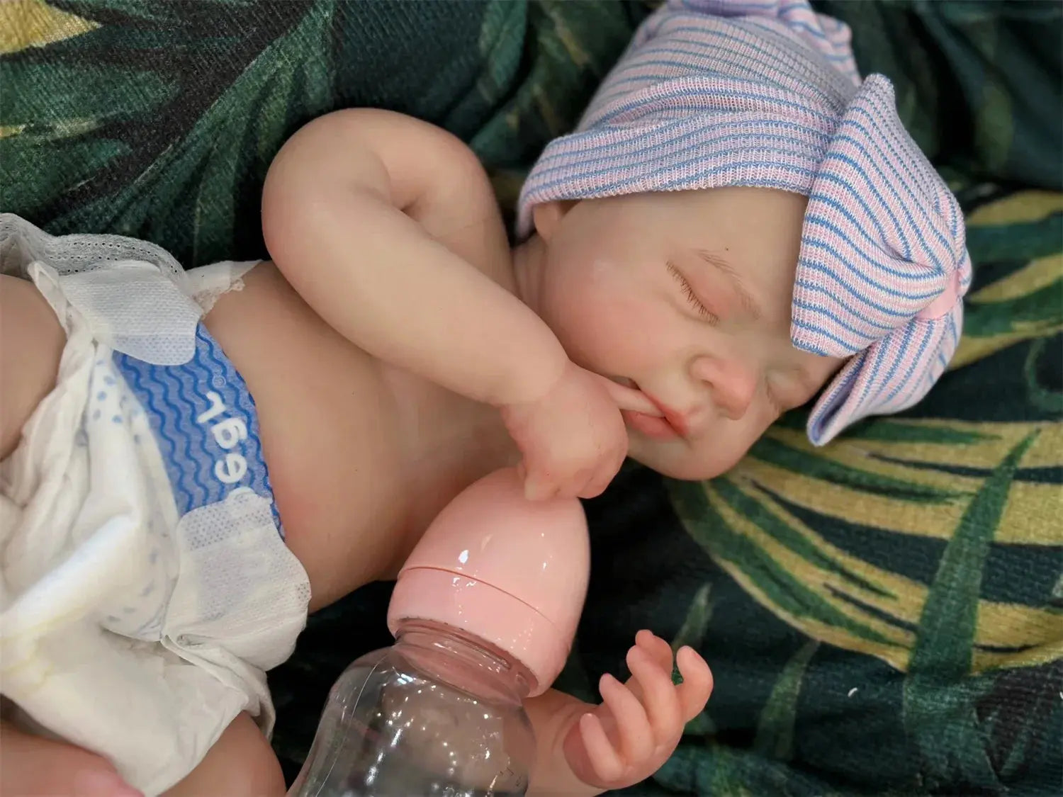 Image of Reborn Baby Dolls 18Inch Dark Skin Can Open Mouth Pascale Solid Bebe