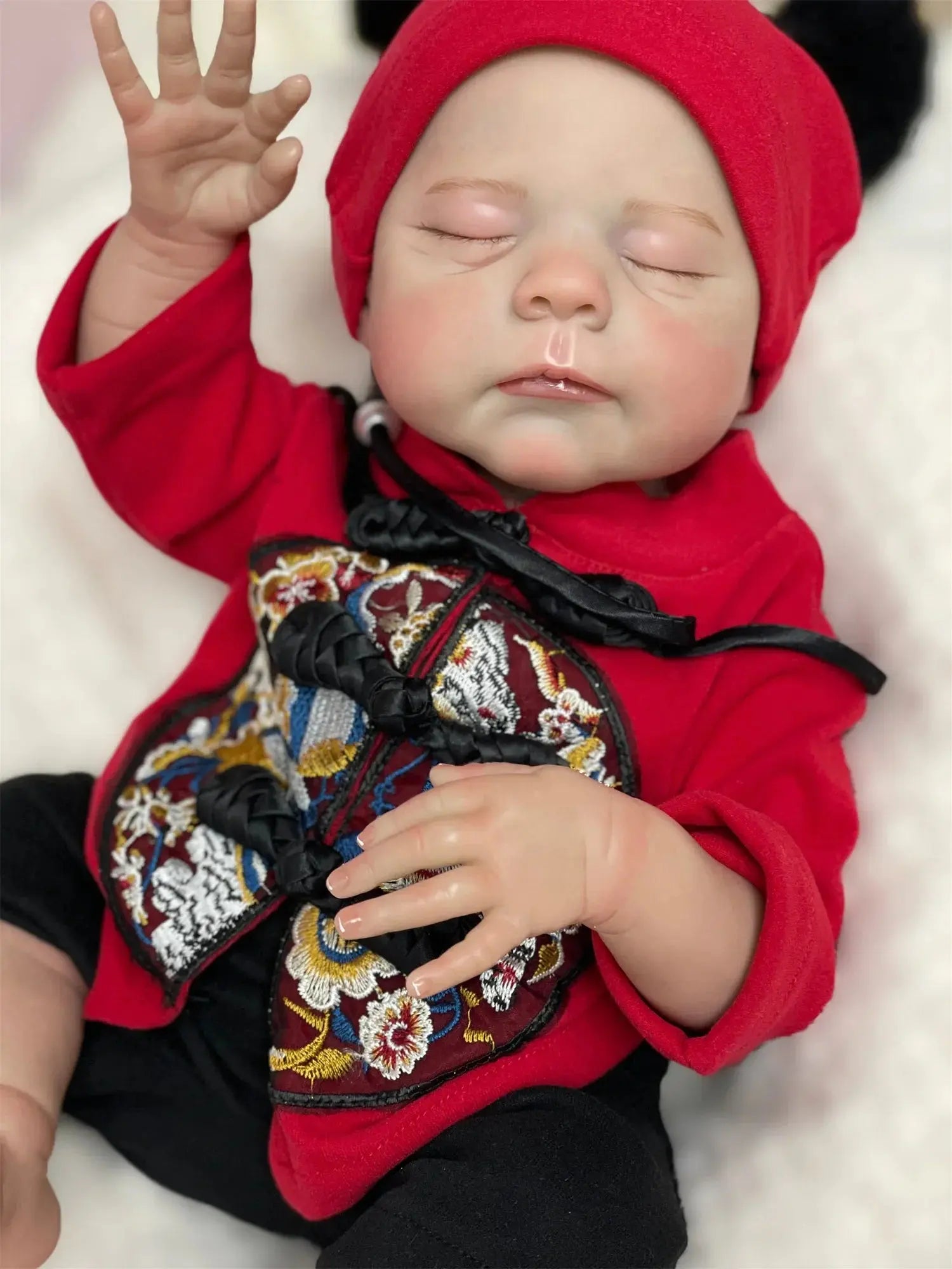 Image of Reborn Baby Dolls 47Cm Washable Eric Bebe Reborn Girl With Painted