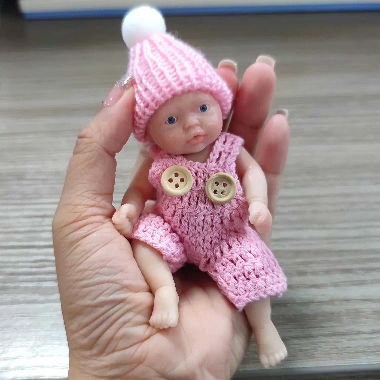 Image of Reborn Baby Dolls Mini Reborn Baby Dolls Sleeping Silicone Full Body