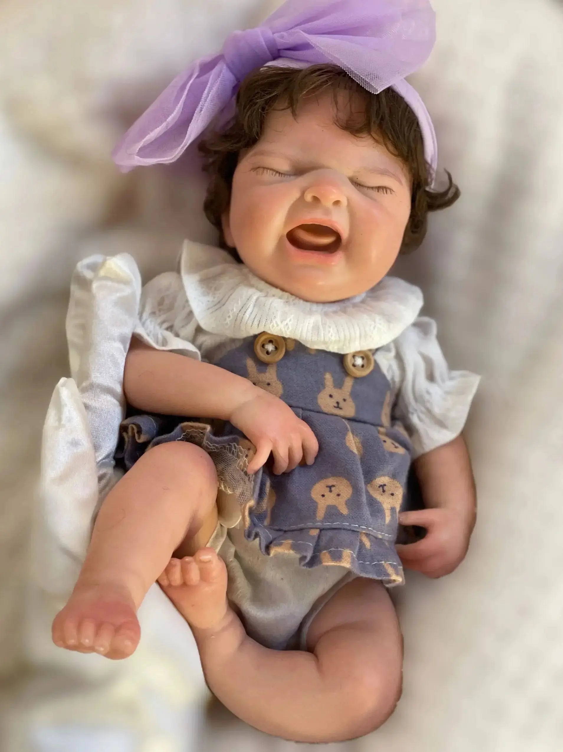 Image of Reborn Baby Dolls 33Cm Cry Baby Maria Reborn Dolls Silicone Girl