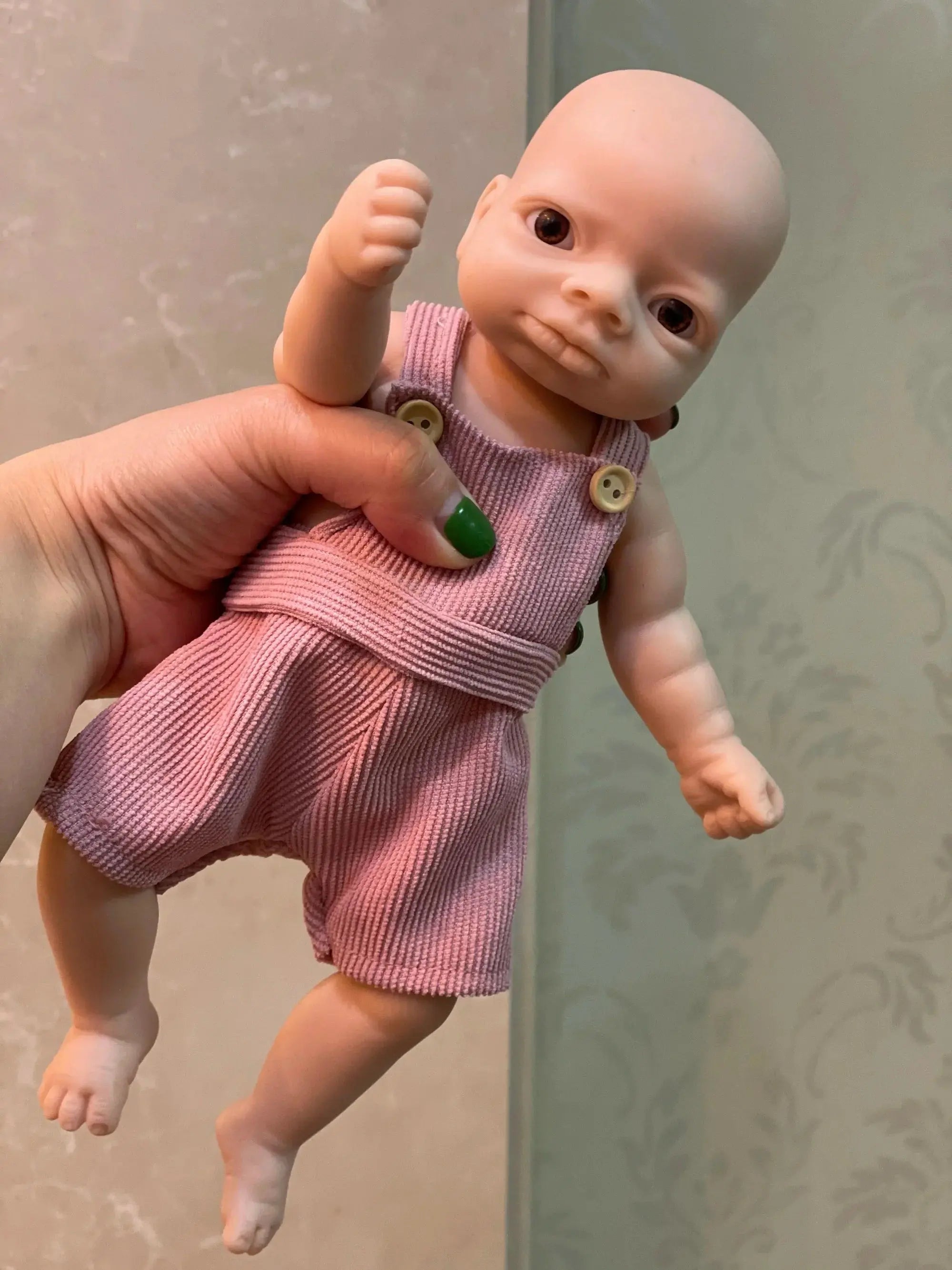 Image of Reborn Baby Dolls 25Cm Unpainted Silicone Girls Whole Body Soft Solid