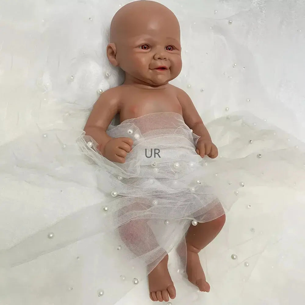 Image of Reborn Baby Dolls Black Newborn Baby Lifelike 1:1 Size And Weight