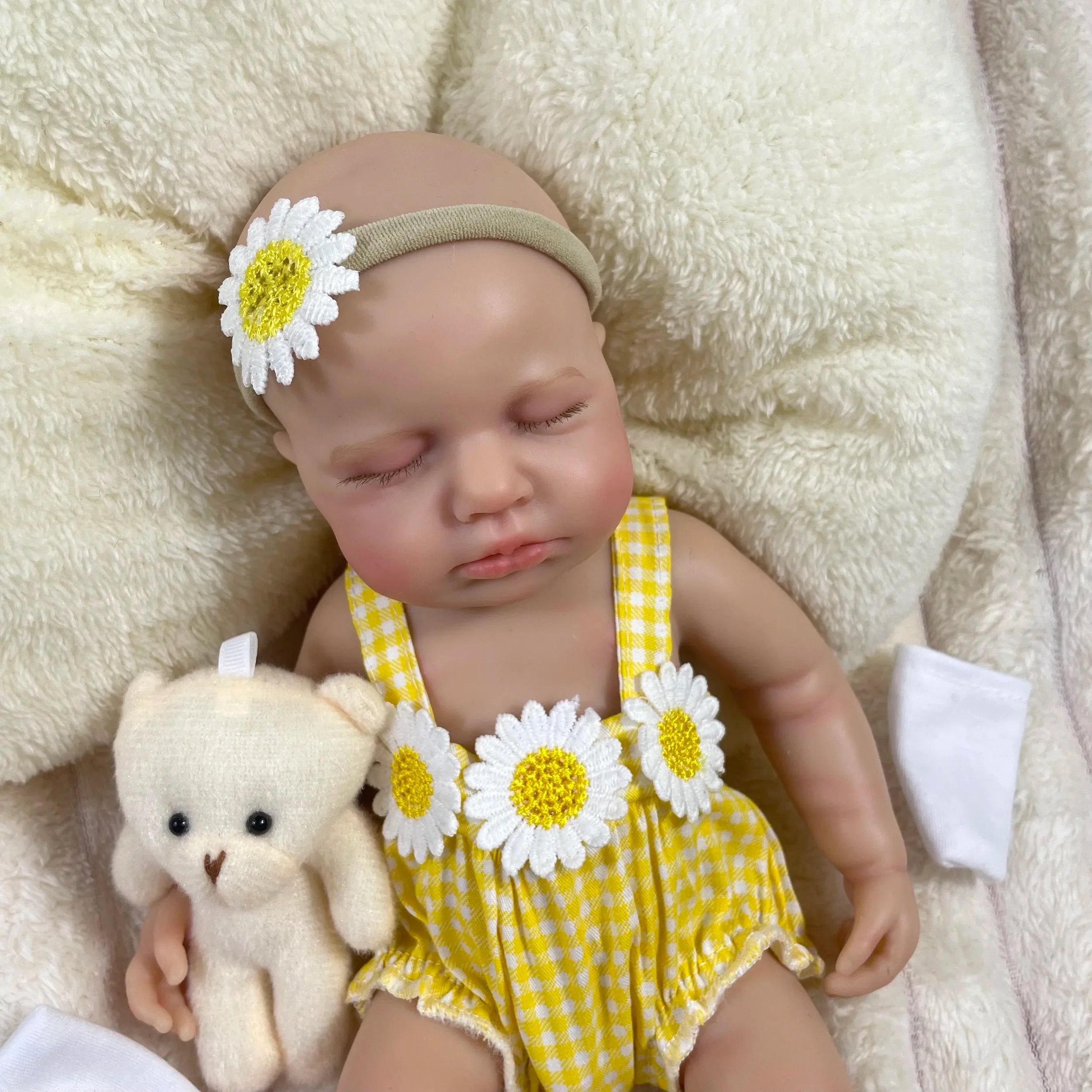 Image of Reborn Baby Dolls Mini 33Cm Full Solid Silicone Reborn Baby Doll