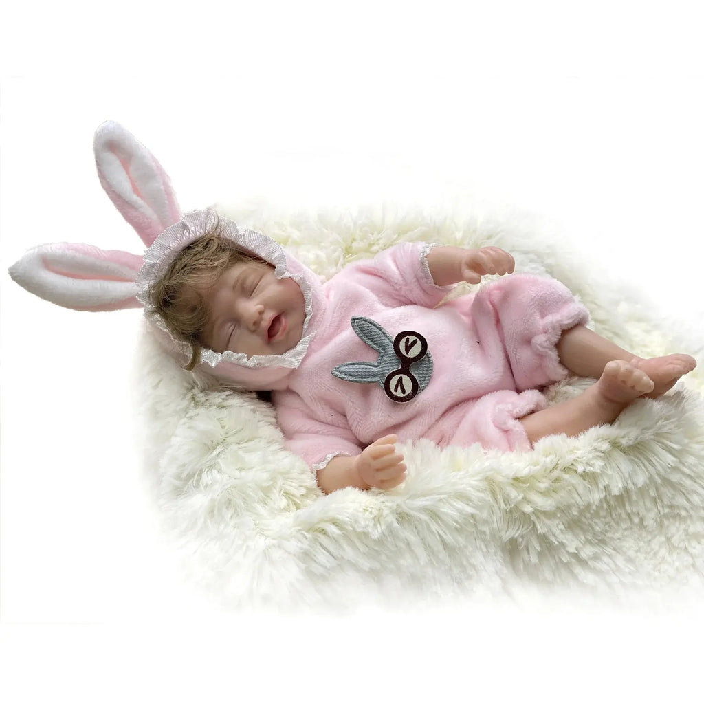 Image of Reborn Baby Dolls 6Inch Mini Palm Full Solid Silicone Bebe Reborn