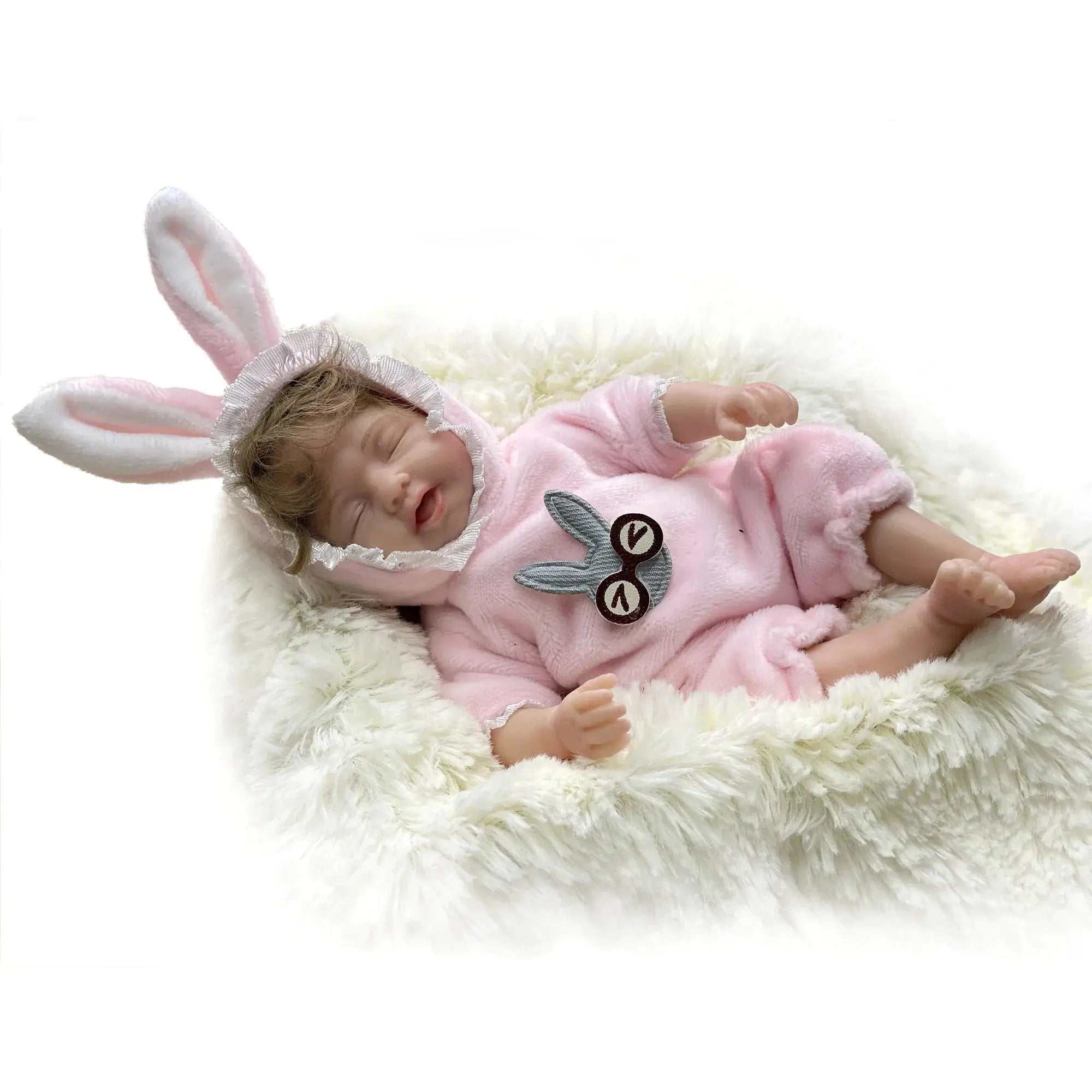Image of Reborn Baby Dolls 6Inch Mini Palm Full Solid Silicone Bebe Reborn