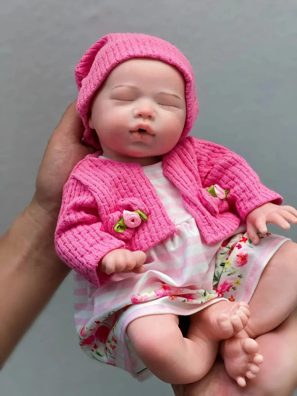 Image of Reborn Baby Dolls 35Cm Soft Touch Feeling Solid Silicone Bebe Reborn