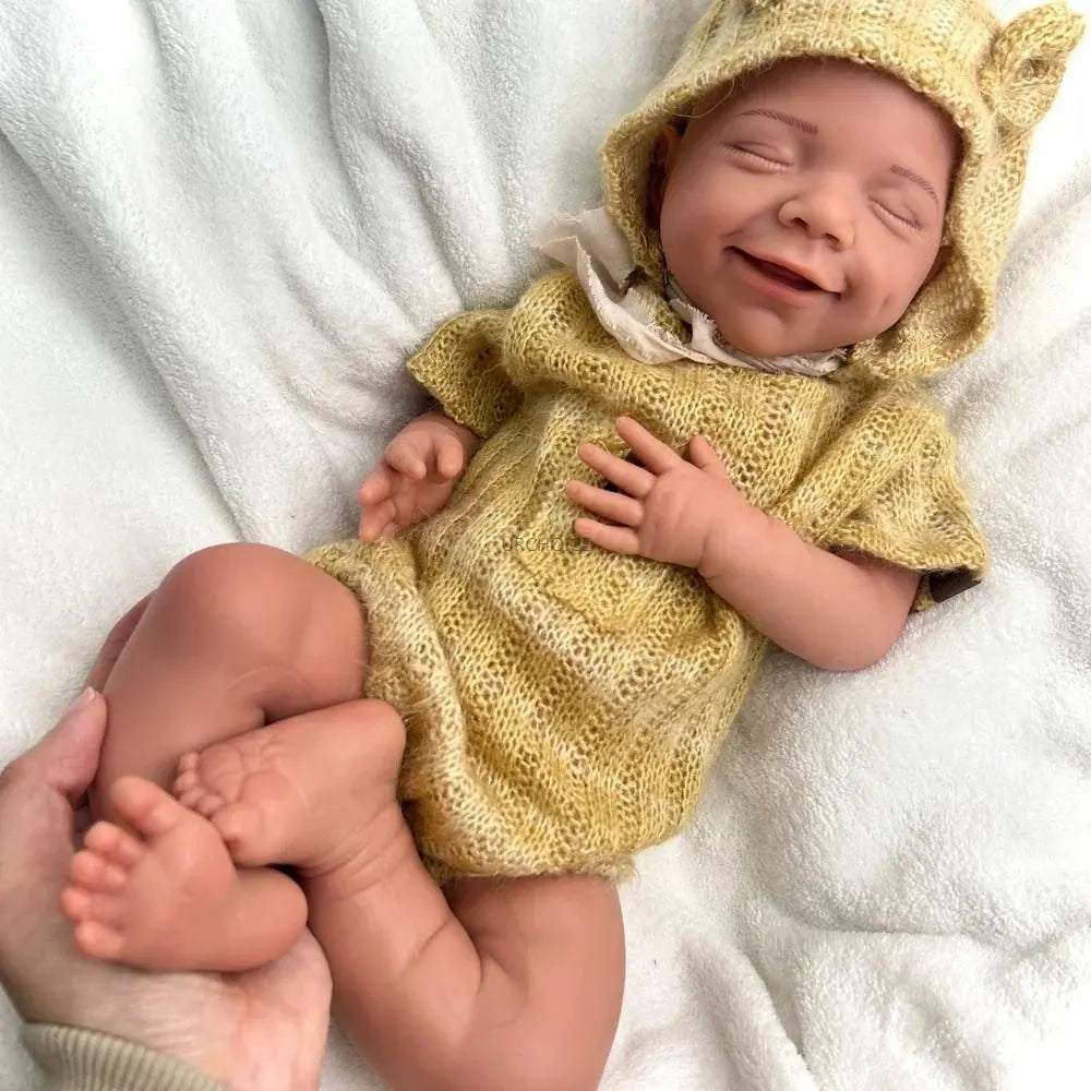Image of Reborn Baby Dolls 18Inch Lifelike Details Poseable Limbs Soft