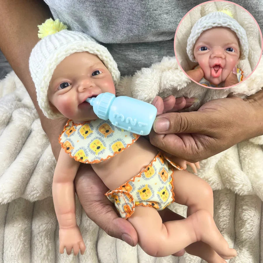 Image of Reborn Baby Dolls 13 Inch Mini Reborn Boy Or Girl Full Silicone