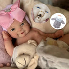 Image of Reborn Baby Dolls Can Open Mouth Vivienne 18Inch Bebe Reborn Silicona