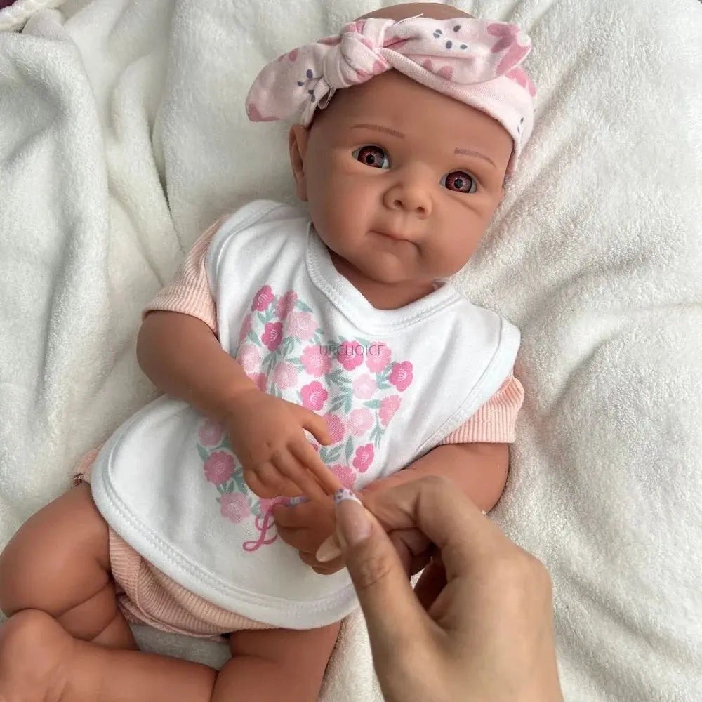 Image of Reborn Baby Dolls 19Inch Realistic Silicone Reborn Baby Girl Flexible