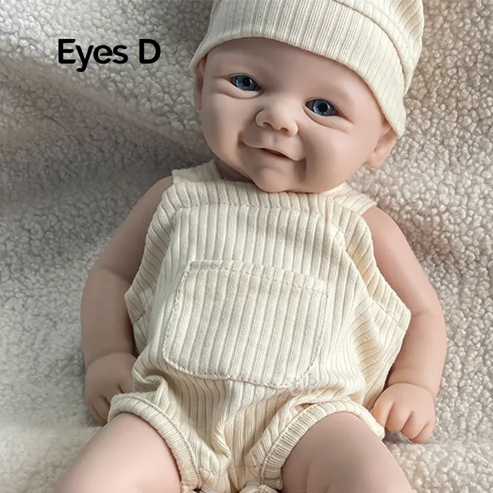 Image of Reborn Baby Dolls 17-Inch Full Solid Platinum Silicone Reborn Baby