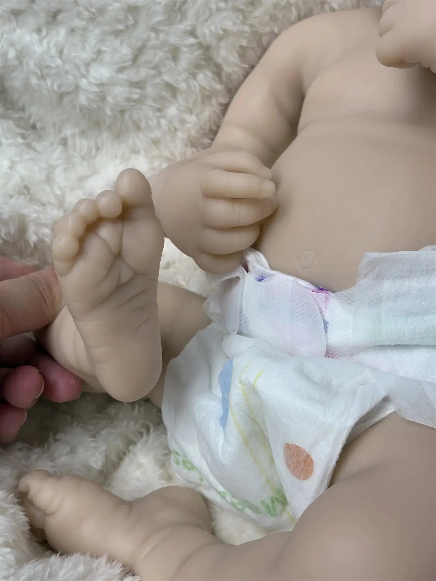Image of Reborn Baby Dolls 45Cm Can Open Mouth &Washable Painted Loulou Solid