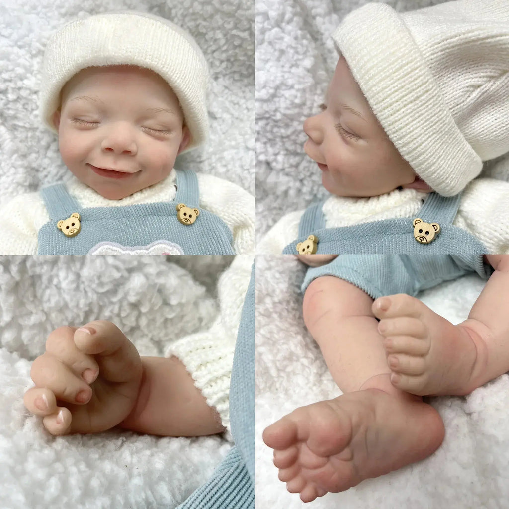 Image of Reborn Baby Dolls 42Cm April Whole Body Solid Silicone Bebe Reborn
