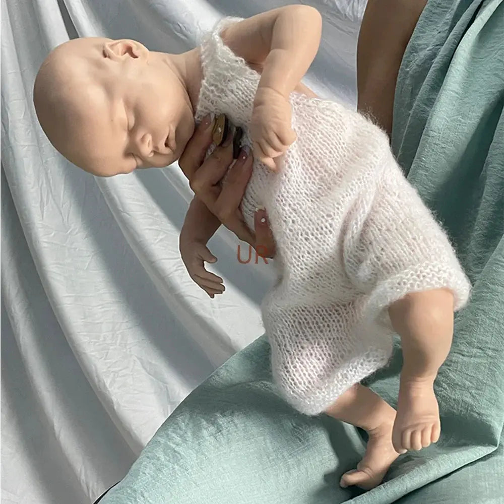 Image of Reborn Baby Dolls Diy Unpainted Realistic Silicone Reborn Baby Girl