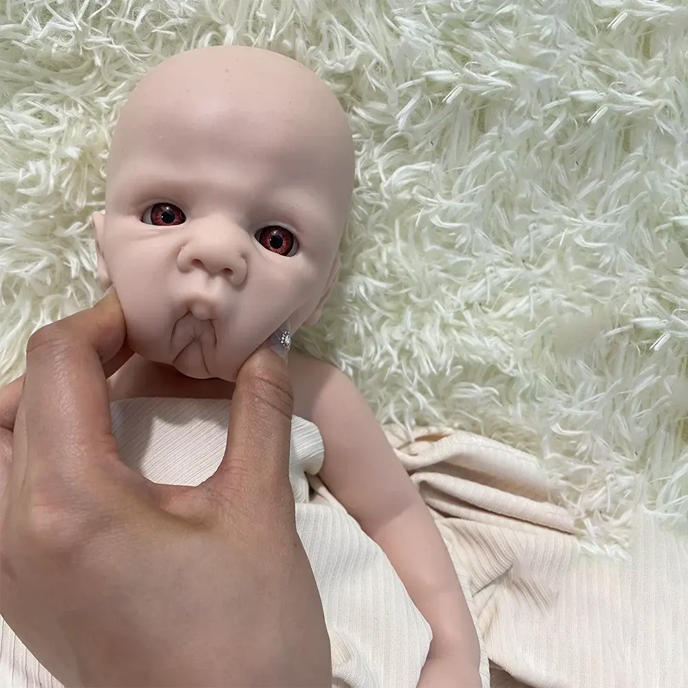 Image of Reborn Baby Dolls Artist Reborner Painted 16" Weighted Soft Platinum