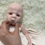 Image of Reborn Baby Dolls Artist Reborner Painted 16" Weighted Soft Platinum