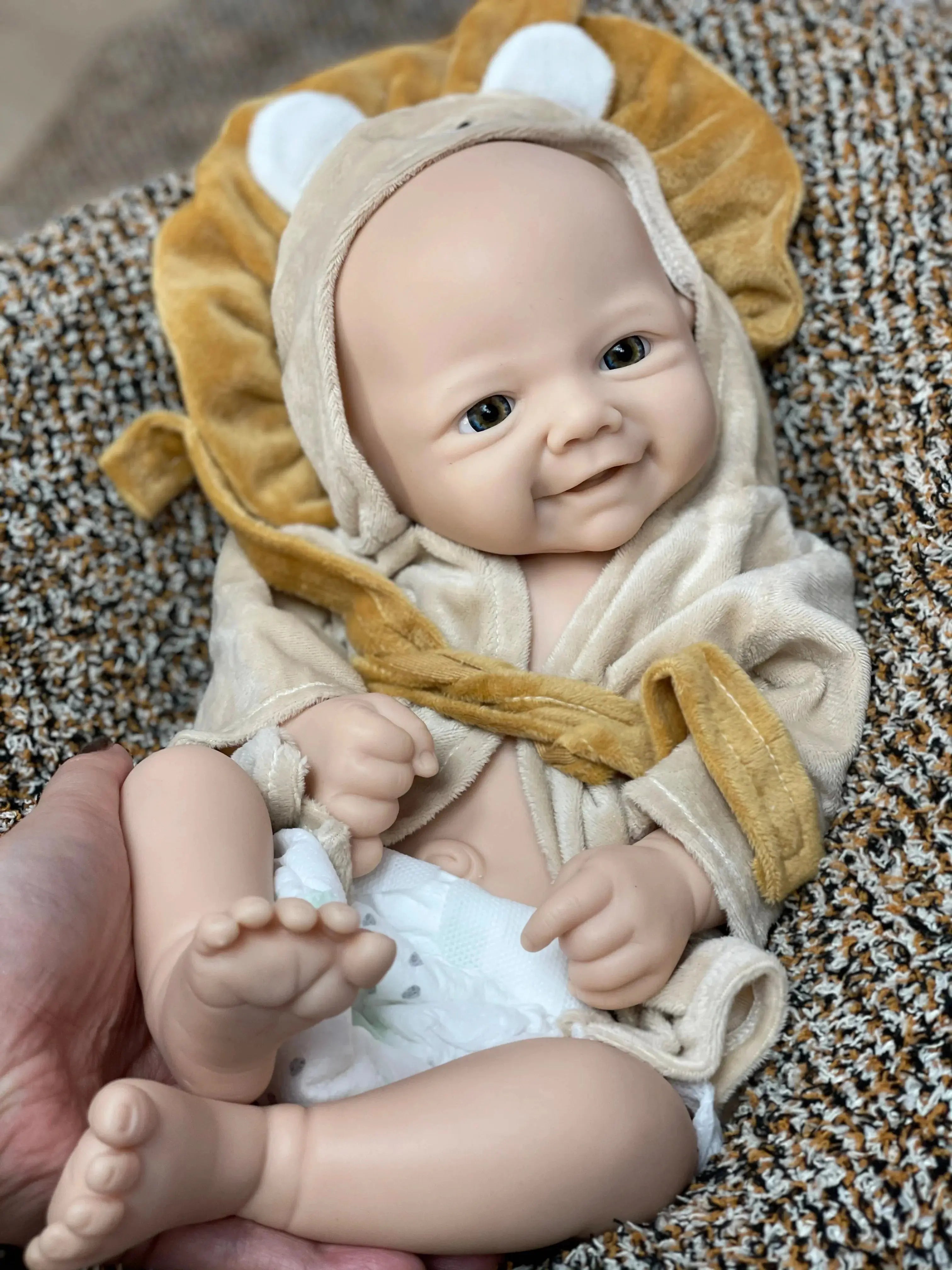 Image of Reborn Baby Dolls 18Inch Girl Vivienne Bebê Reborn Dolls Unpainted