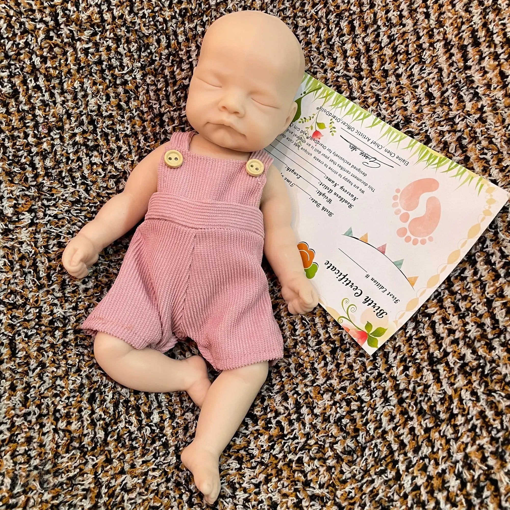 Image of Reborn Baby Dolls 25Cm Unpainted Silicone Girls Whole Body Soft Solid