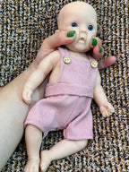 Image of Reborn Baby Dolls 25Cm Unpainted Silicone Girls Whole Body Soft Solid