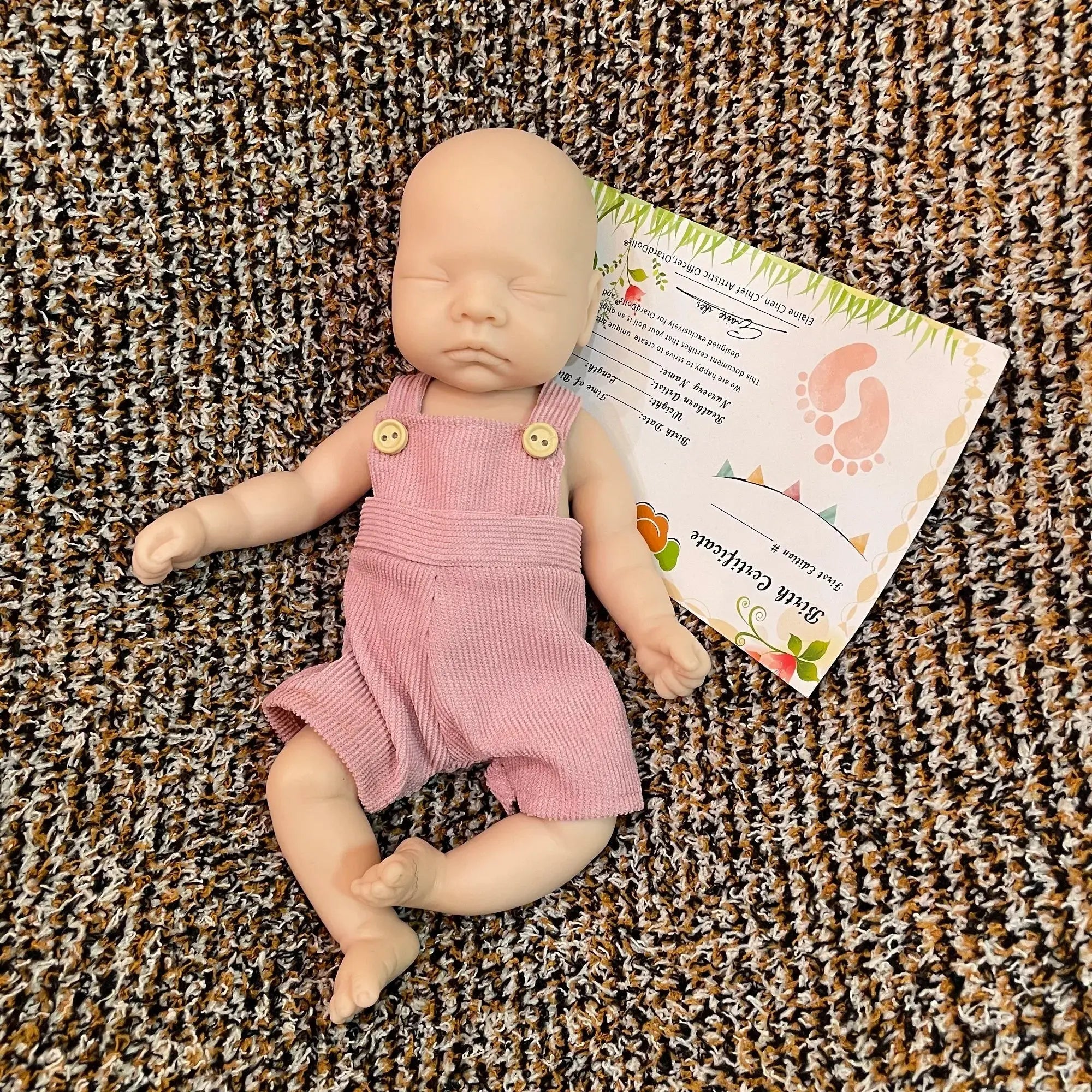 Image of Reborn Baby Dolls 25Cm Unpainted Silicone Girls Whole Body Soft Solid