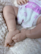 Image of Reborn Baby Dolls 18Nch Meadow Girl Can Open Mouth Full Solid Soft