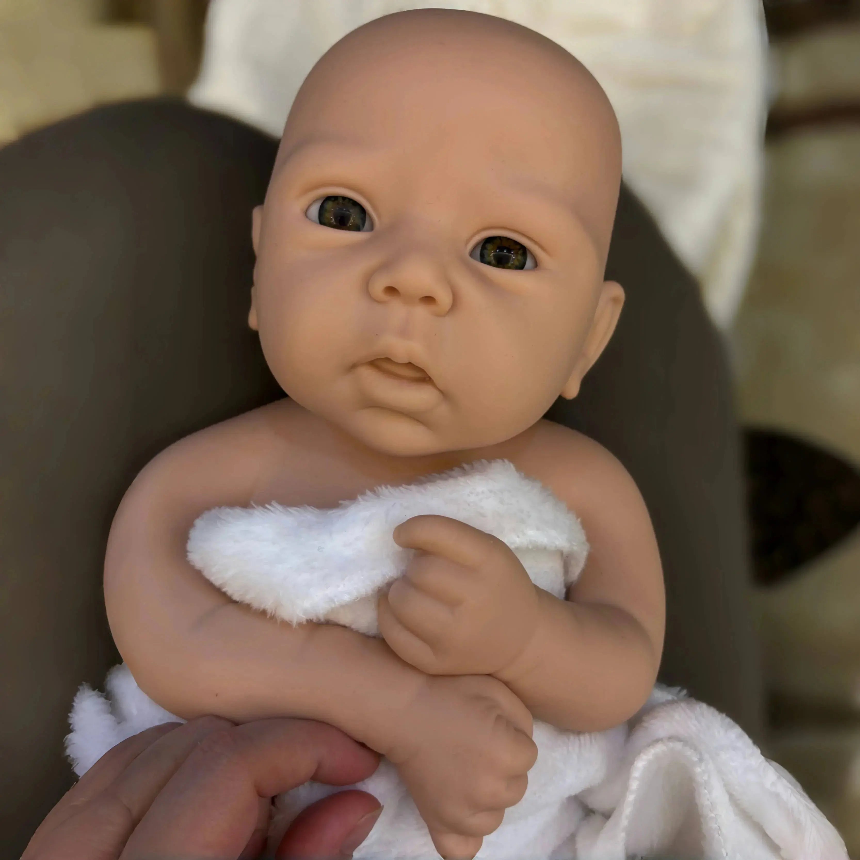 Image of Reborn Baby Dolls 17Inch Unpainted Silicone Bebe Girl Handmade Full