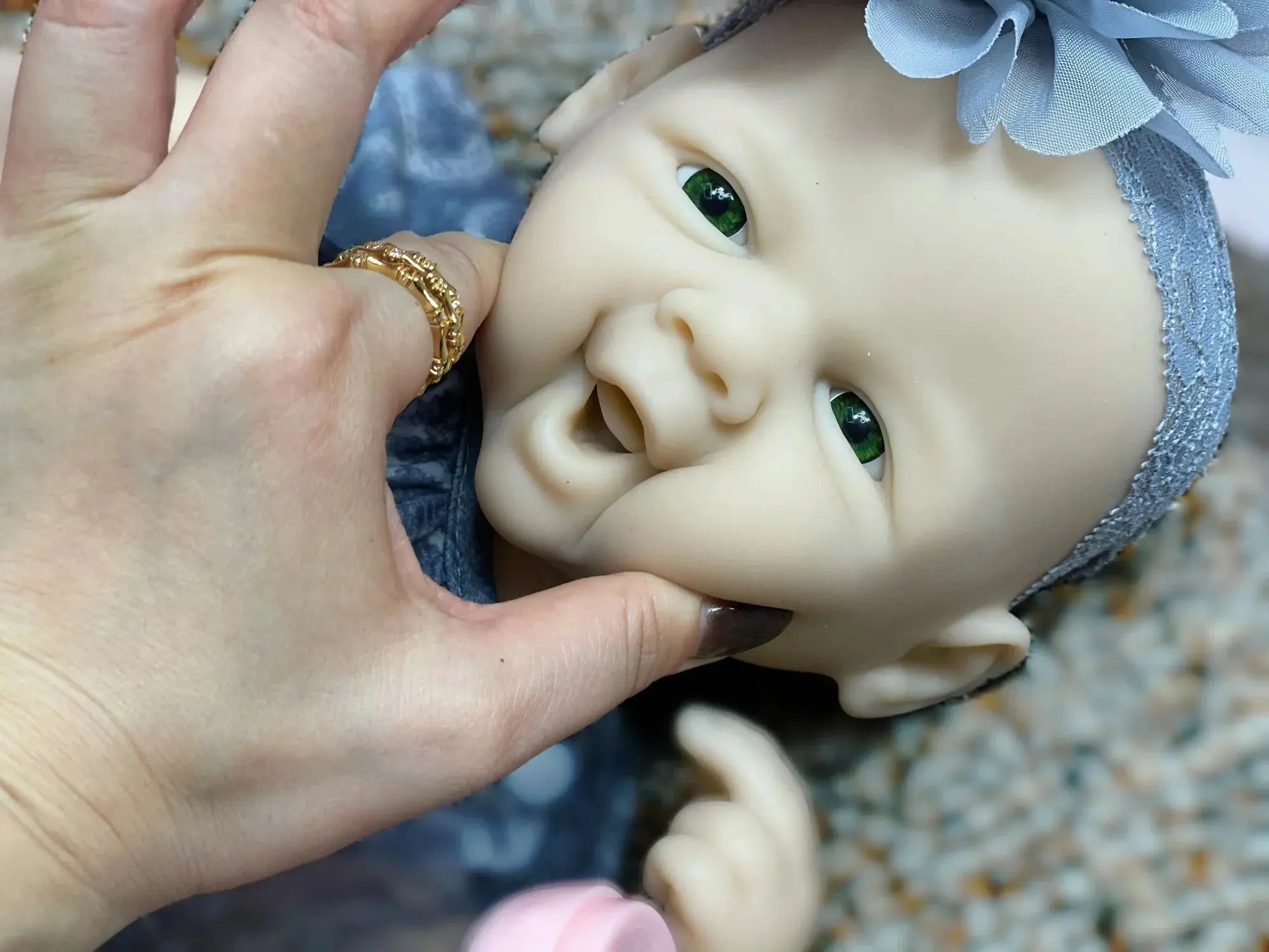 Image of Reborn Baby Dolls 18Inch/2 Styles Unpained Vivienne Full Body Solid