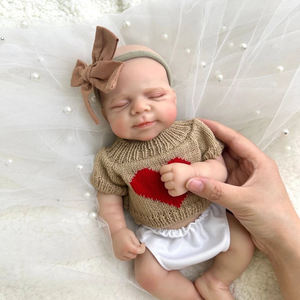Image of Reborn Baby Dolls 12Inch Mini Realistic Baby Girl Pascale Washable