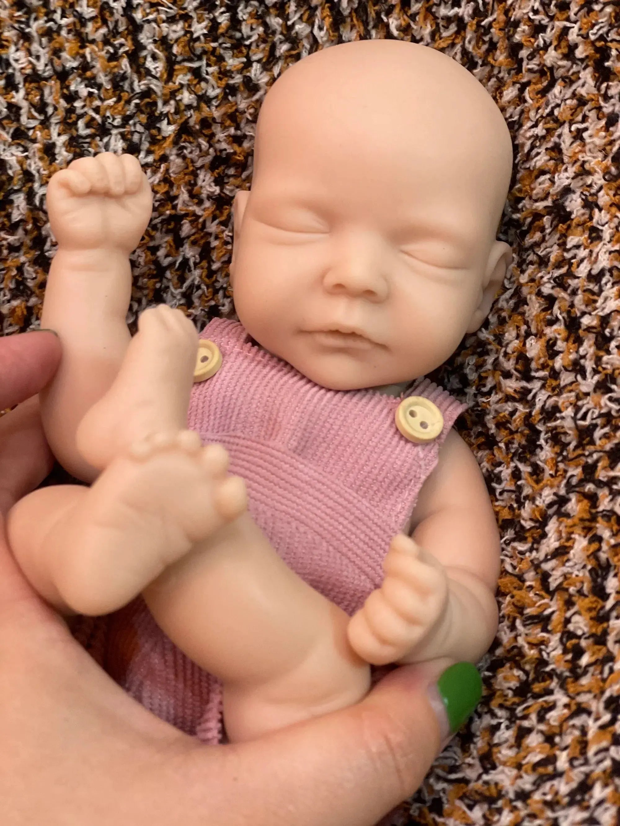 Image of Reborn Baby Dolls 25Cm Unpainted Silicone Girls Whole Body Soft Solid