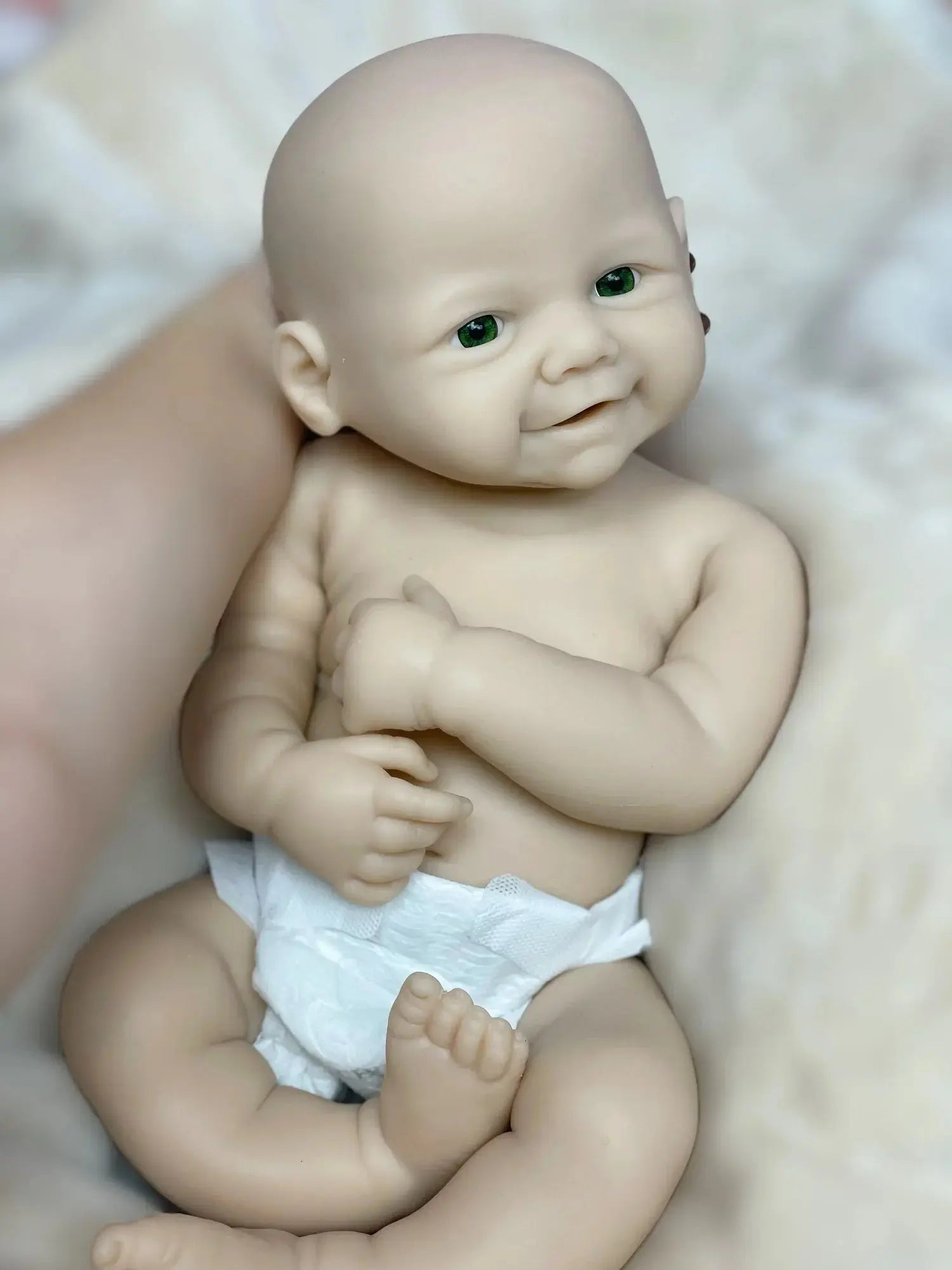 Image of Reborn Baby Dolls 18Inch/2 Styles Unpained Vivienne Full Body Solid