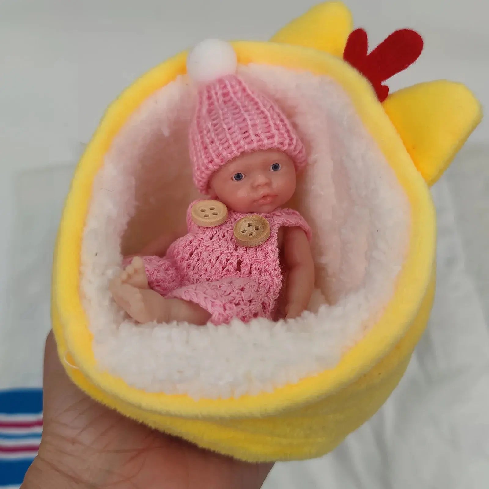 Image of Reborn Baby Dolls Mini Reborn Baby Dolls Sleeping Silicone Full Body