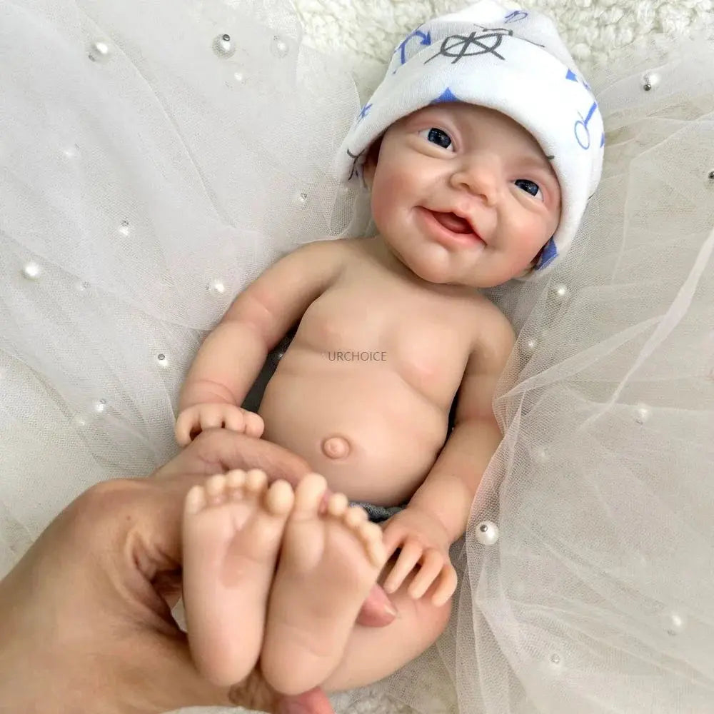 Image of Reborn Baby Dolls 30Cm 2.3Lbs Hand-Painted Silicone Reborn Baby Boy