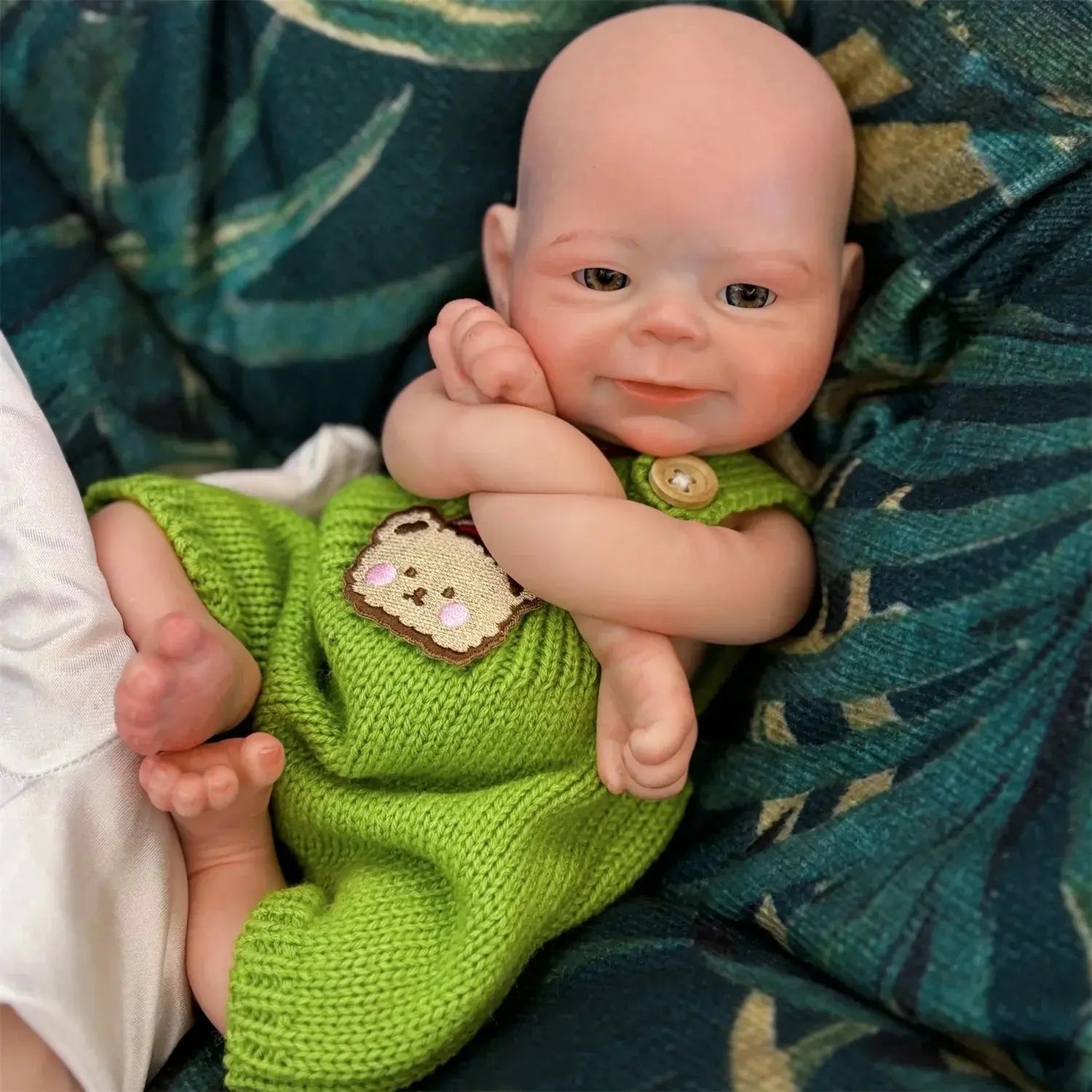 Image of Reborn Baby Dolls 33Cm Can Open Mouth Solid Bebe Reborn Girl/Boy With