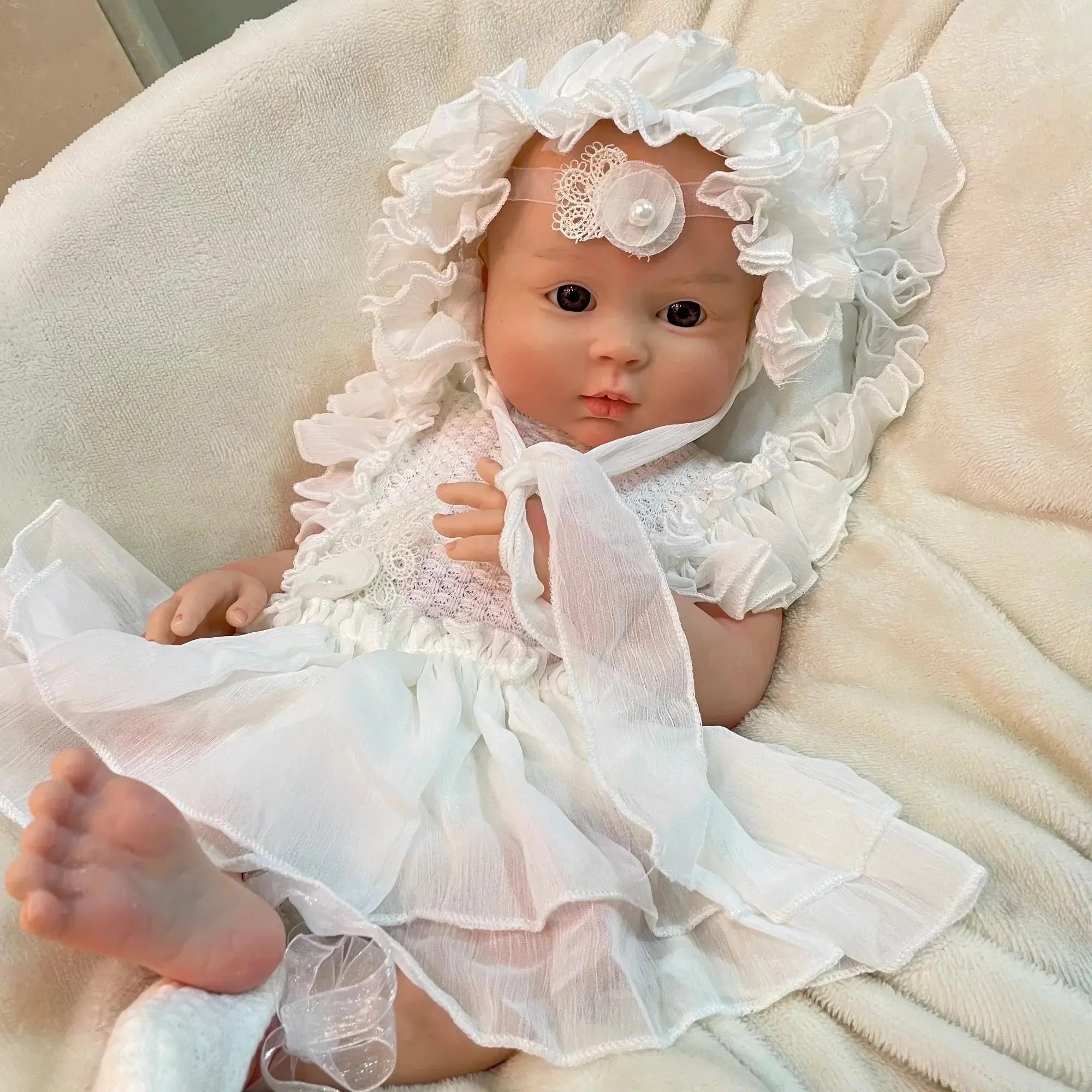 Image of Reborn Baby Dolls 45Cm Full Body Solid Silicone Bebe Reborn Girl 3D