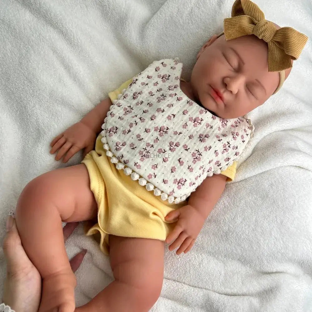 Image of Reborn Baby Dolls 22Inch Handmade Weighted Silicone Reborn Baby Girl