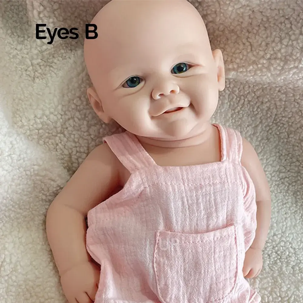 Image of Reborn Baby Dolls 17-Inch Full Solid Platinum Silicone Reborn Baby