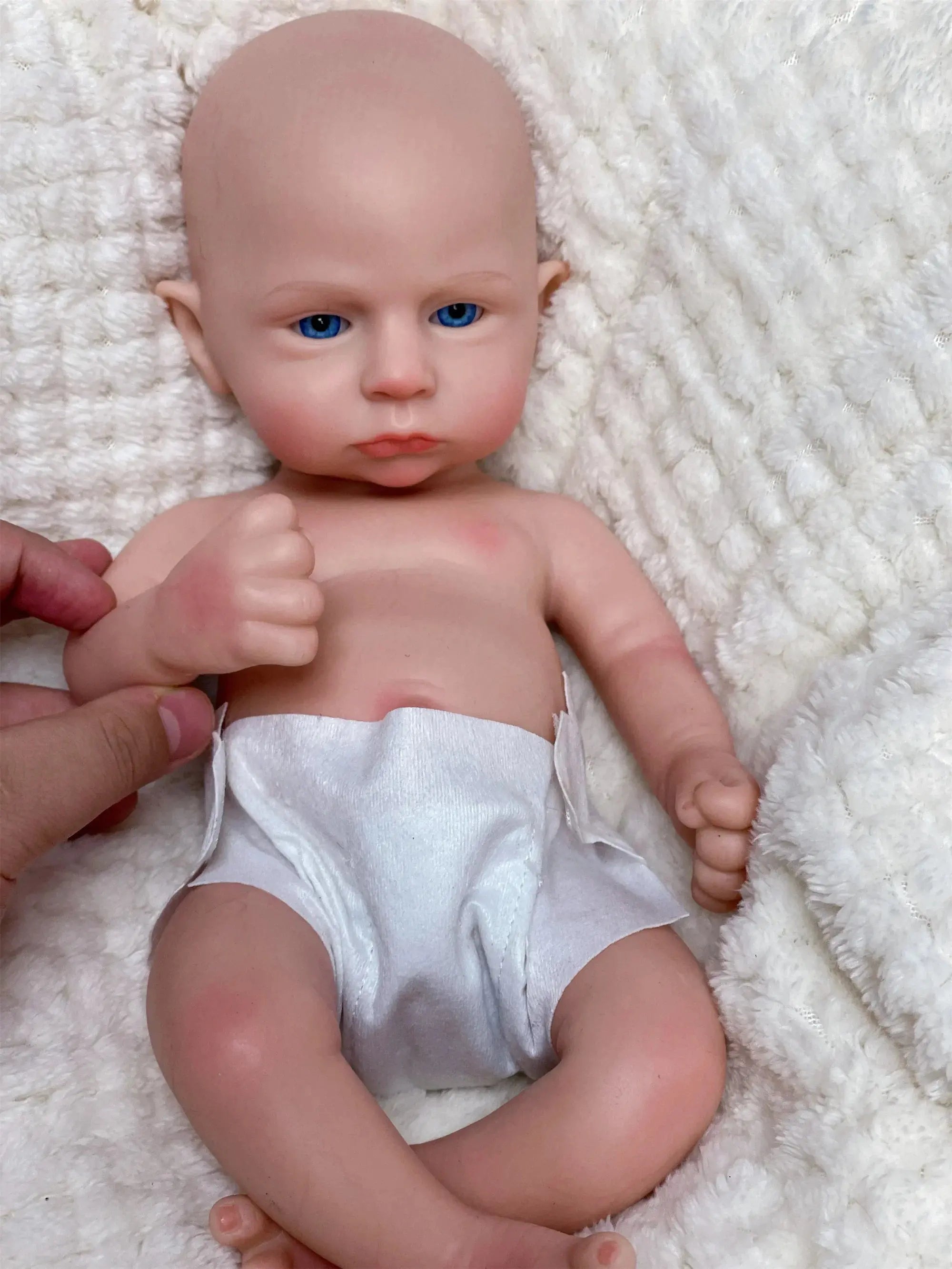 Image of Reborn Baby Dolls 33Cm Painted/Unpainted Silicone Boy Bebe Reborn