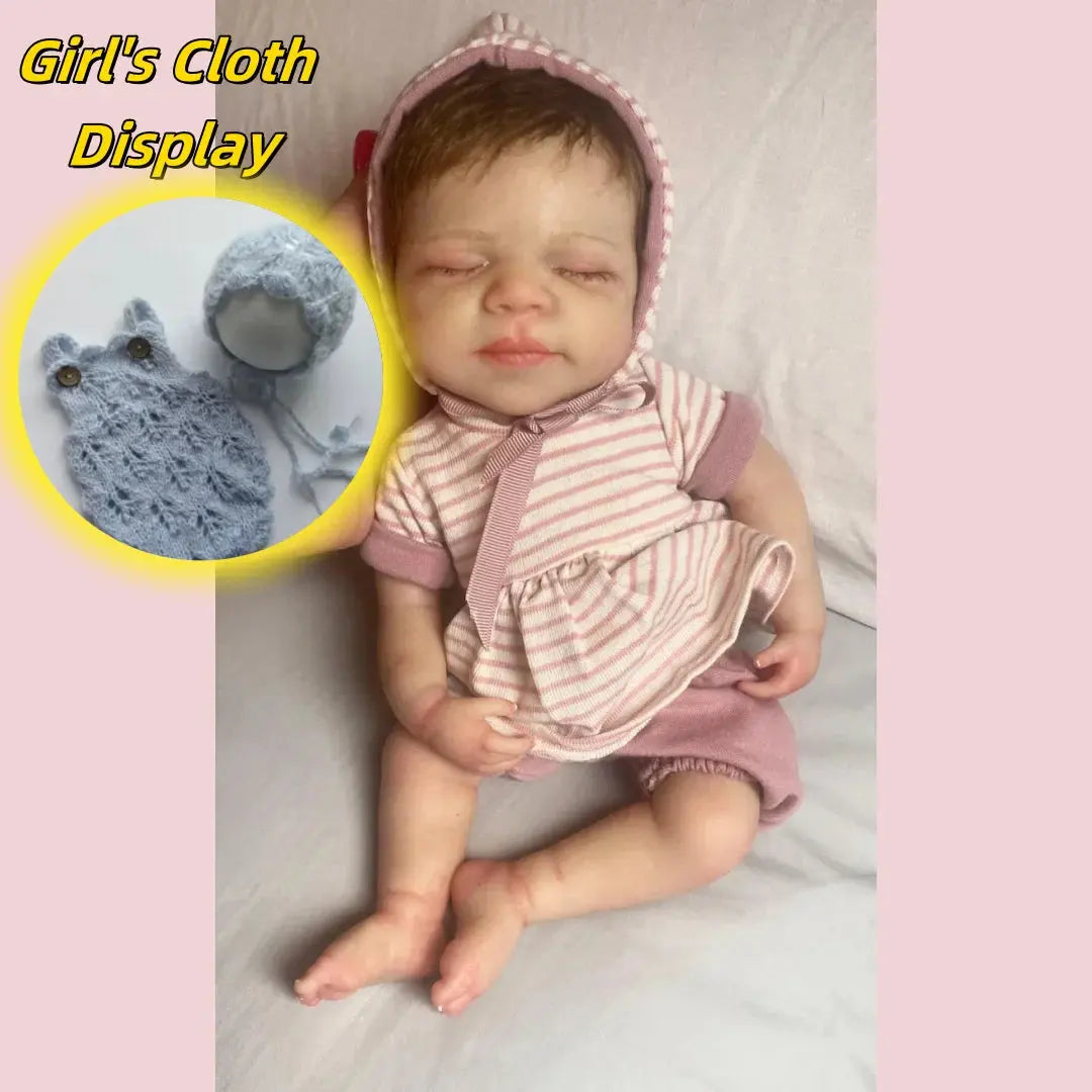 Image of Reborn Baby Dolls Washable 33Cm Pascale Painted Full Body Silicone