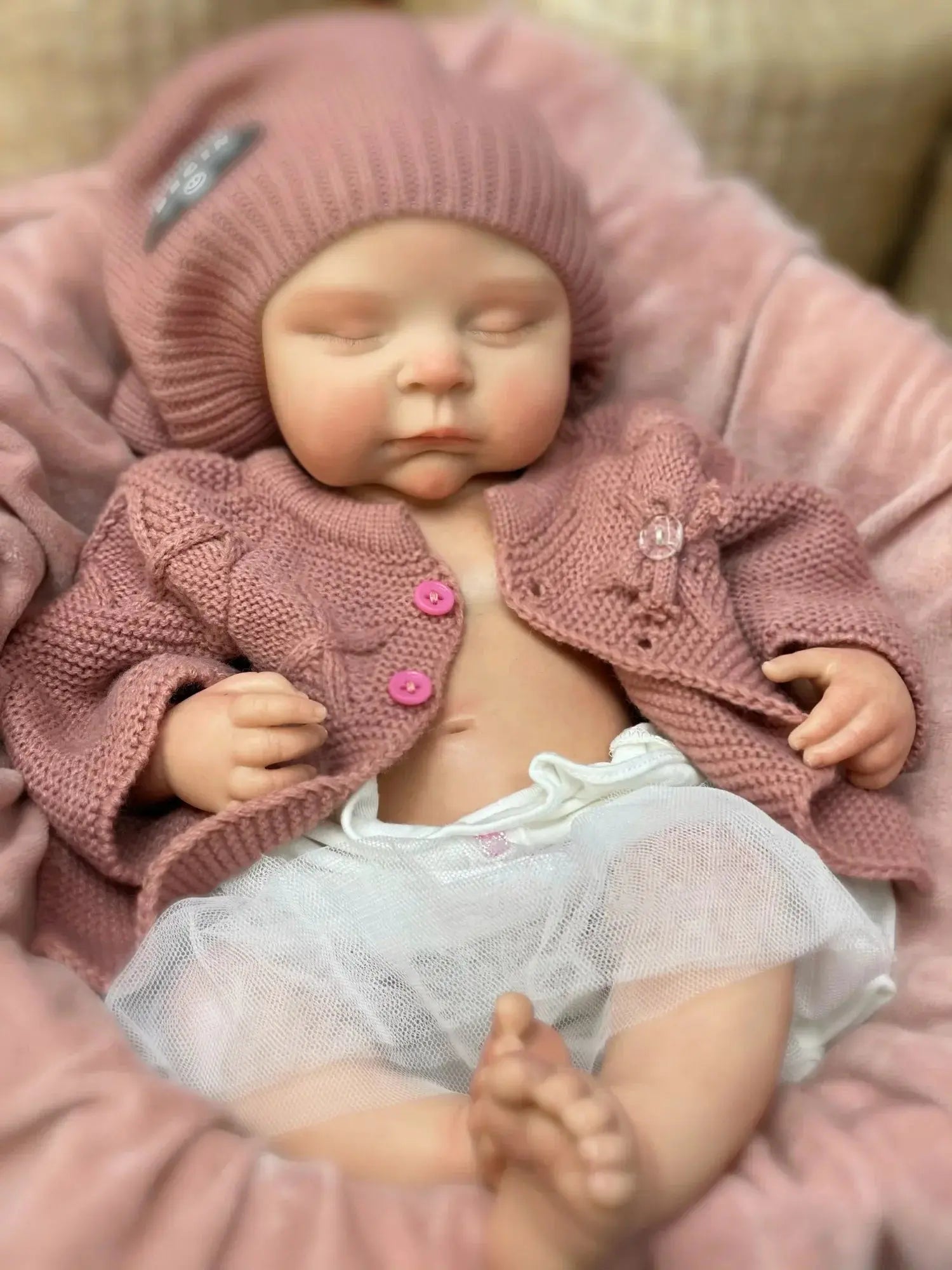 Image of Reborn Baby Dolls 45Cm Peaches Solid Silicone Bebe Reborn Girls With