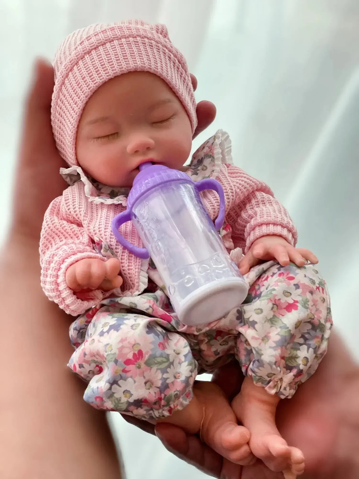 Image of Reborn Baby Dolls 35Cm Cuddly Whold Body Solid Silicone Bebe Reborn