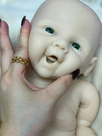 Image of Reborn Baby Dolls 18Inch Girl Vivienne Bebê Reborn Dolls Unpainted