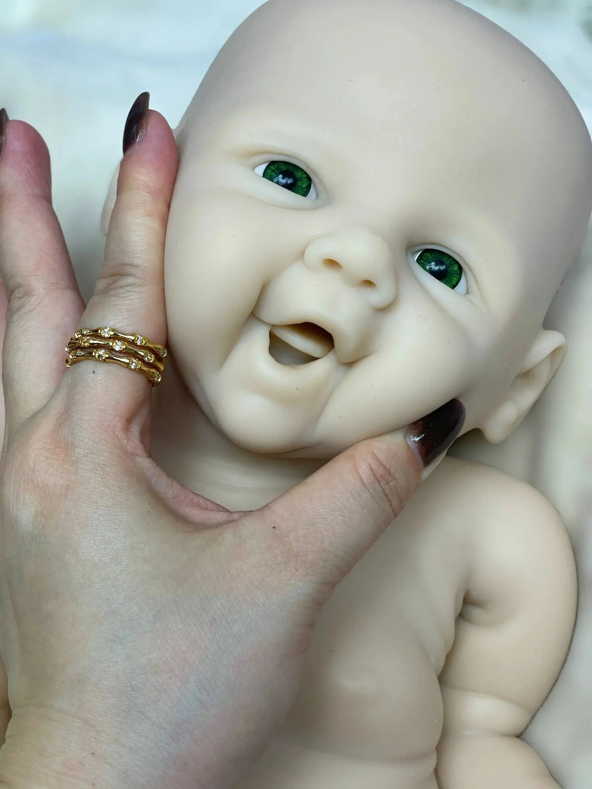 Image of Reborn Baby Dolls 18Inch Girl Vivienne Bebê Reborn Dolls Unpainted