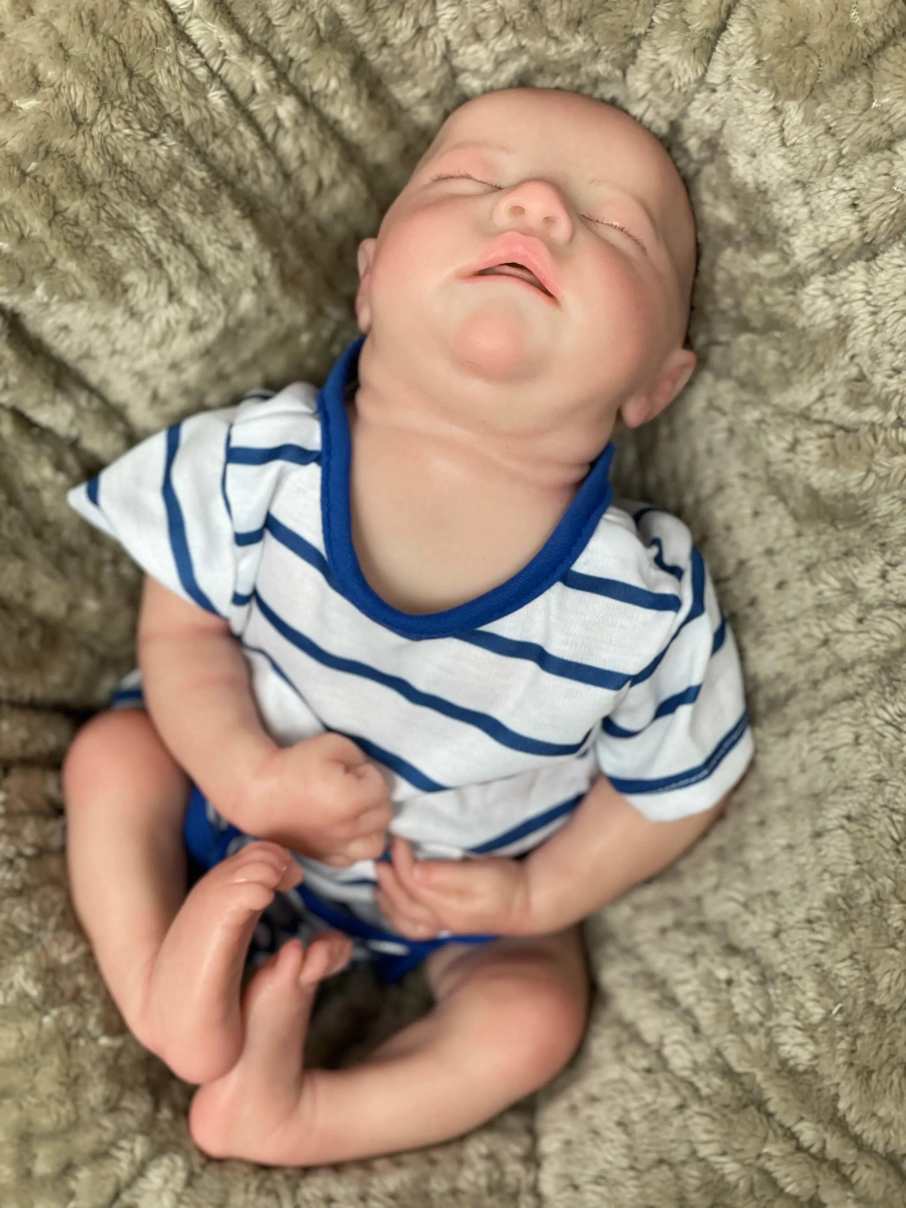 Image of Reborn Baby Dolls Bebê Reborn Dolls 16Inch Boy Levi Painted/Unpainted