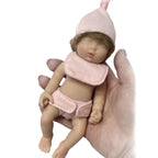 Image of Reborn Baby Dolls 6Inch Mini Palm Full Solid Silicone Bebe Reborn
