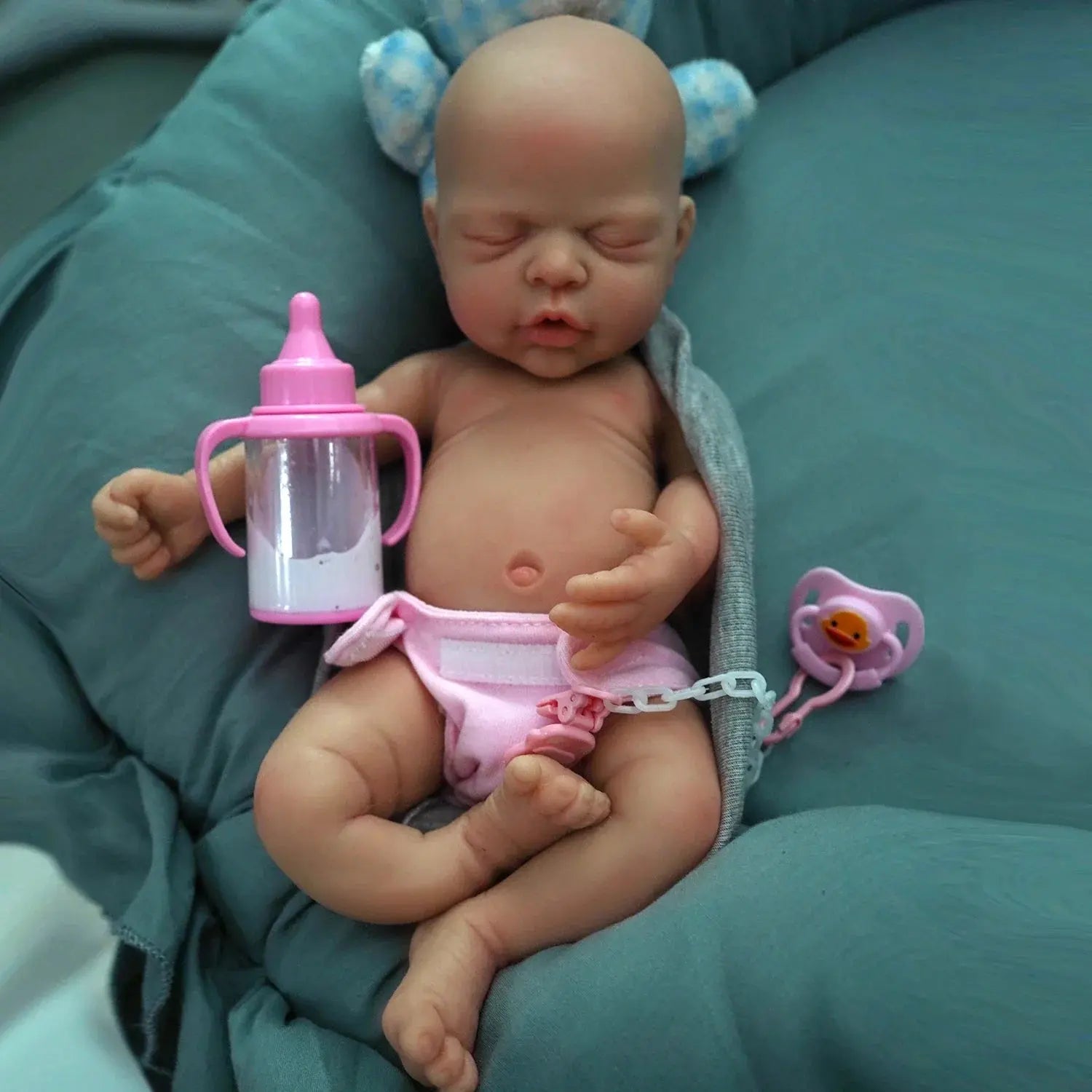 Image of Reborn Baby Dolls 12"  Micro Preemie Full Body Silicone Baby Doll