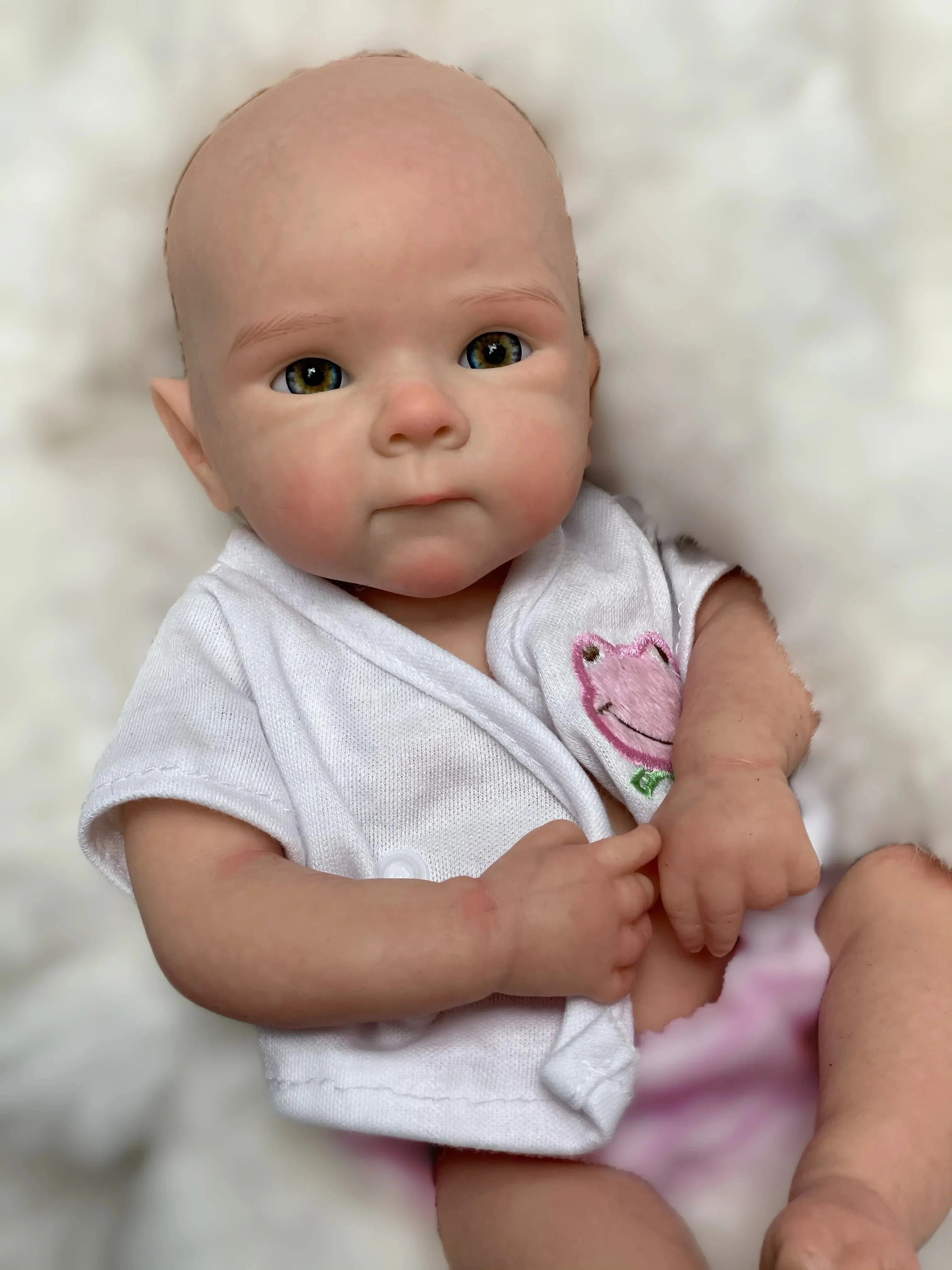 Image of Reborn Baby Dolls 13Inch Cute Girl Bettie Reborn Dolls Open Mouth